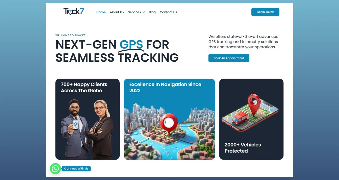 3 | Website Development for GPS Solutions Company In Dubai, UAE | Flashyminds